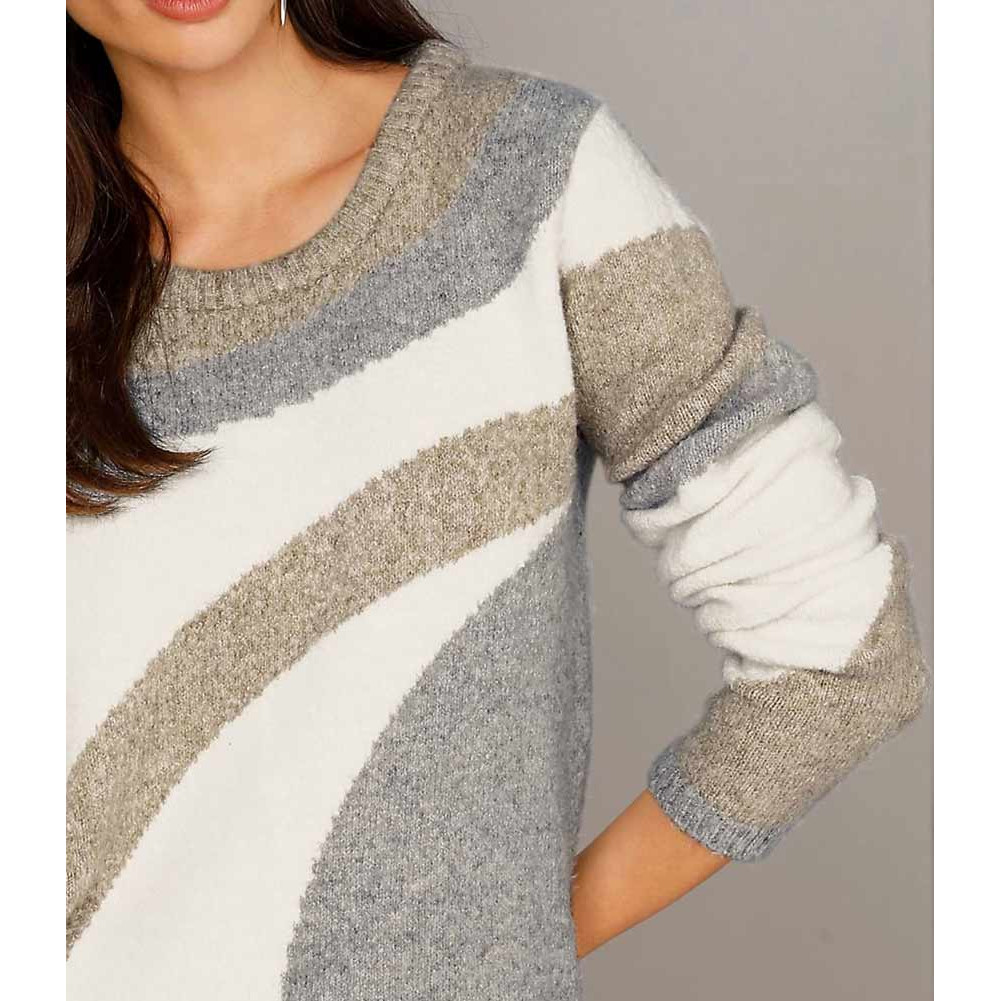 Designer-Kuschel-Pullover sesam-grau
