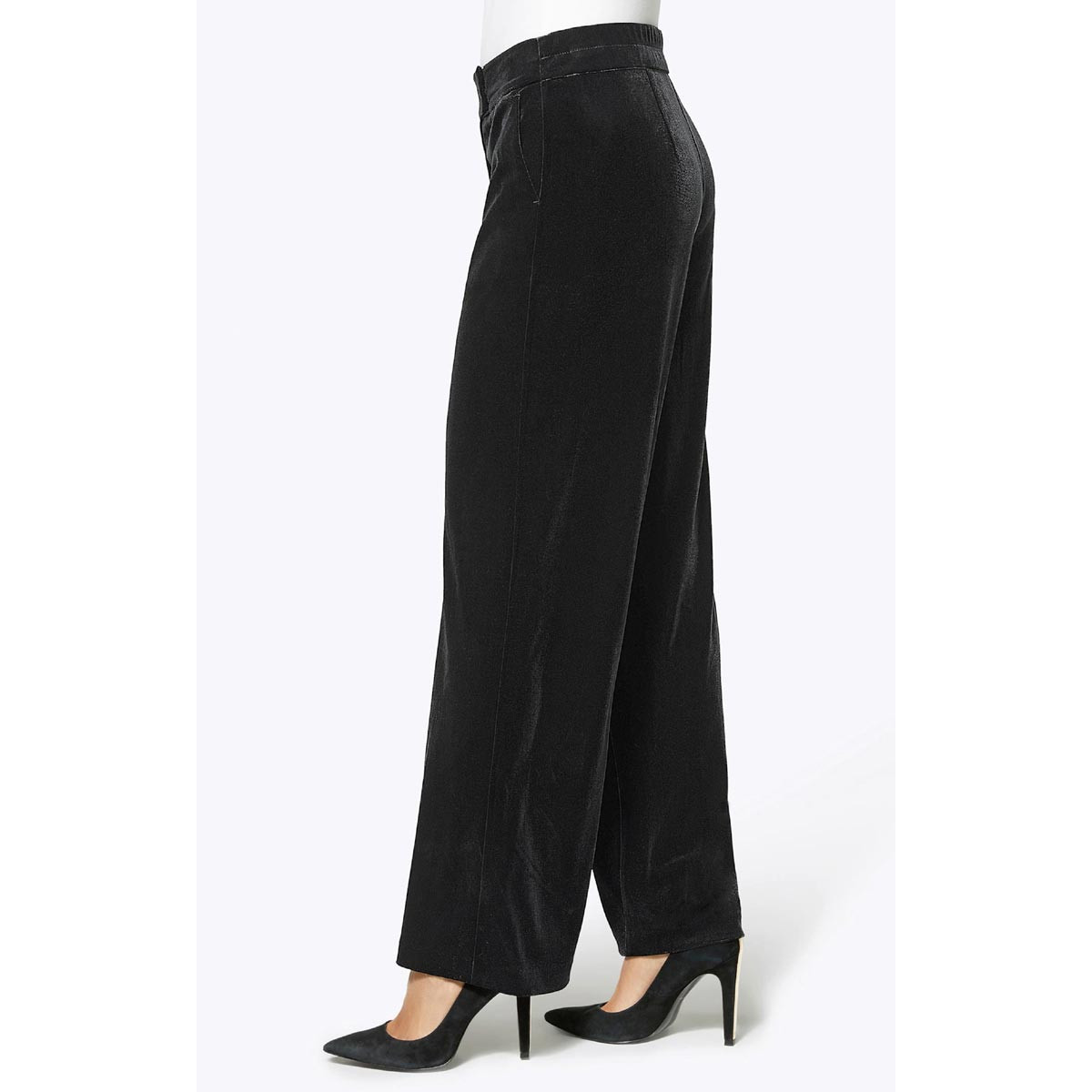 Samthose schwarz