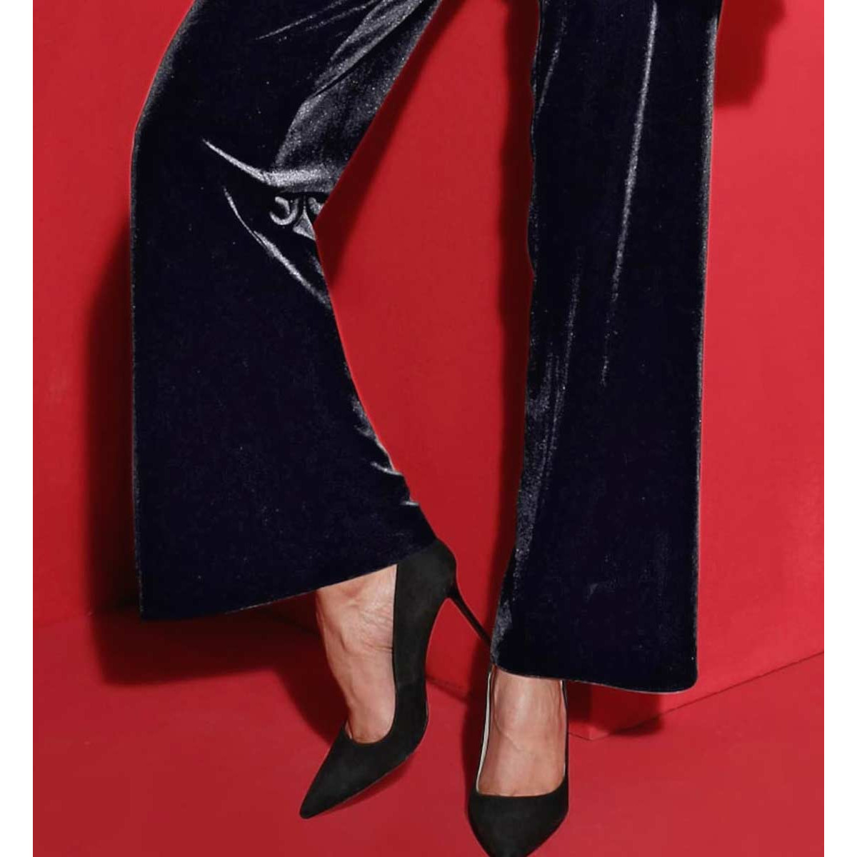 Samthose schwarz