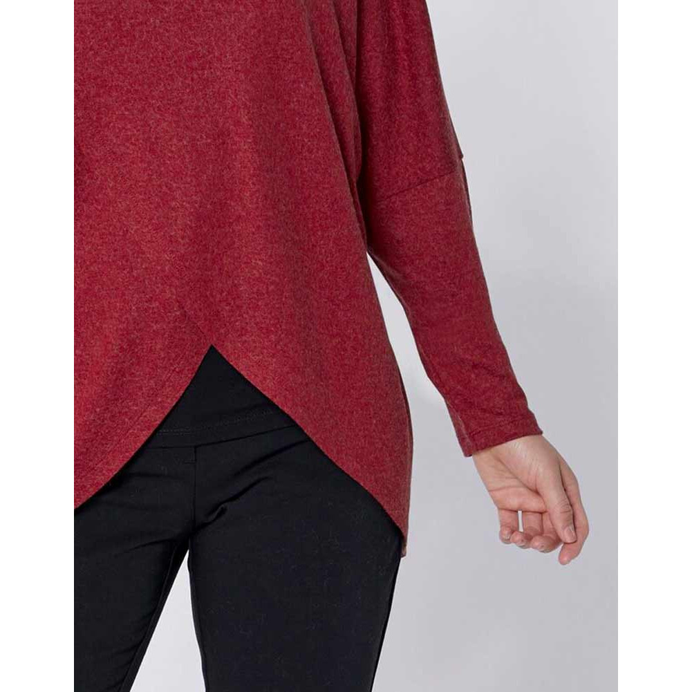 Strickshirt kirsch-melliert