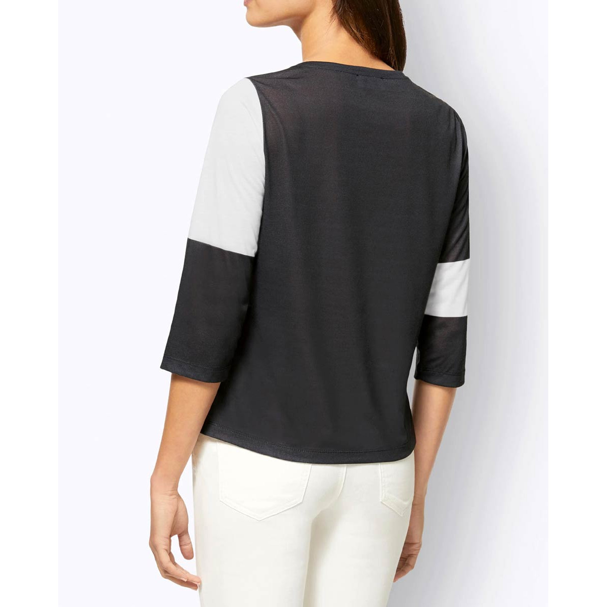 Druckshirt schwarz-bunt