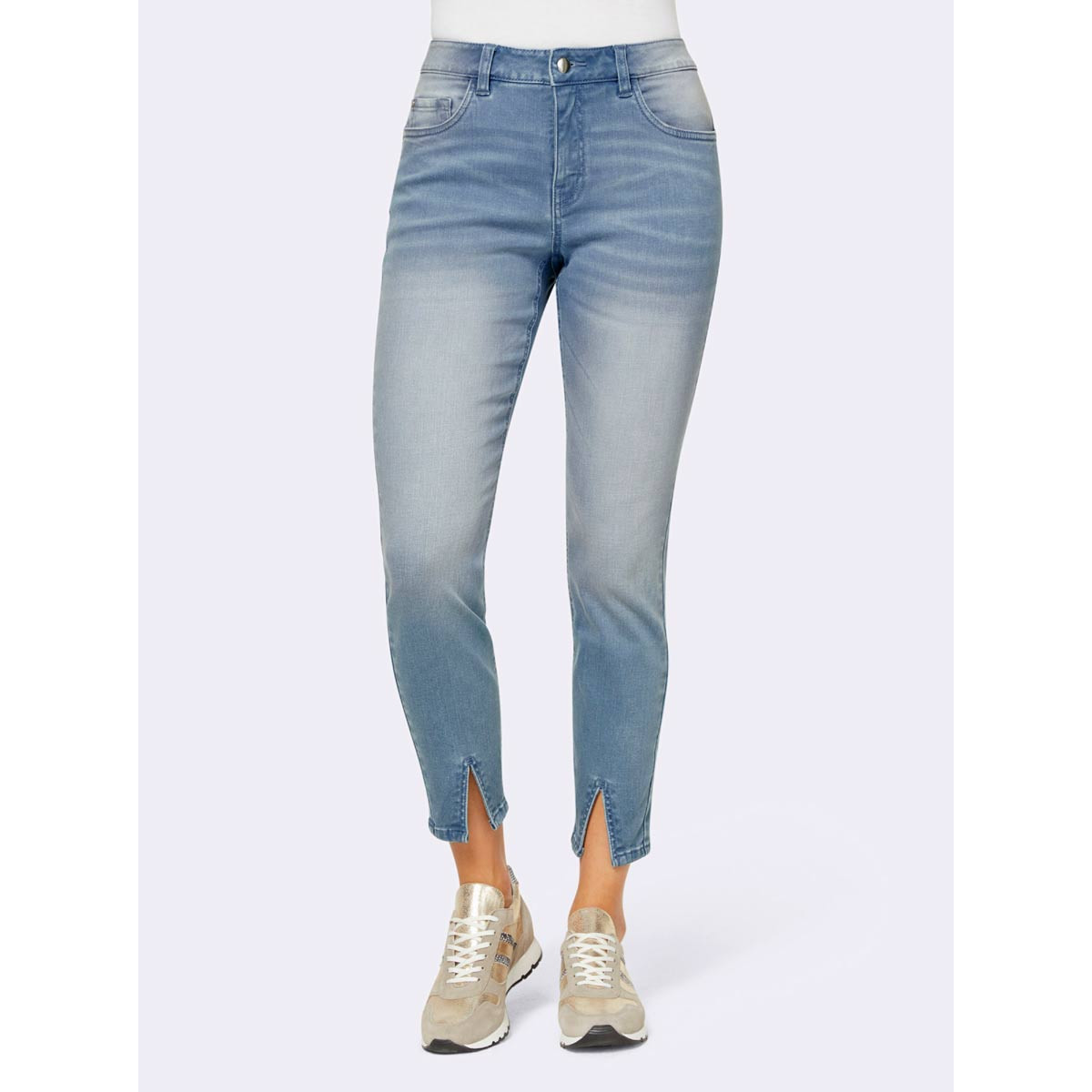 Designer-Push-Up-Jeans blue-bleached