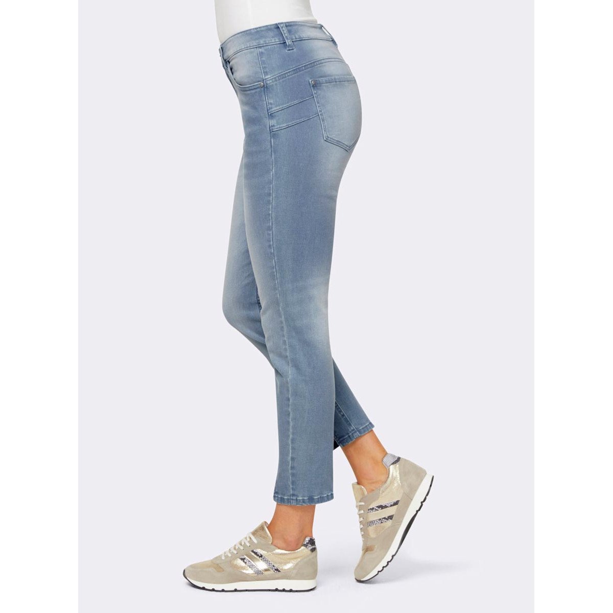 Designer-Push-Up-Jeans blue-bleached
