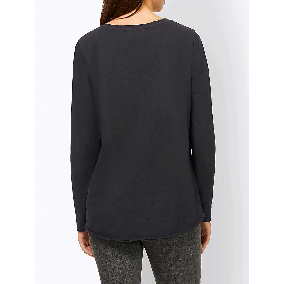 Jerseyshirt m. Pailletten schwarz