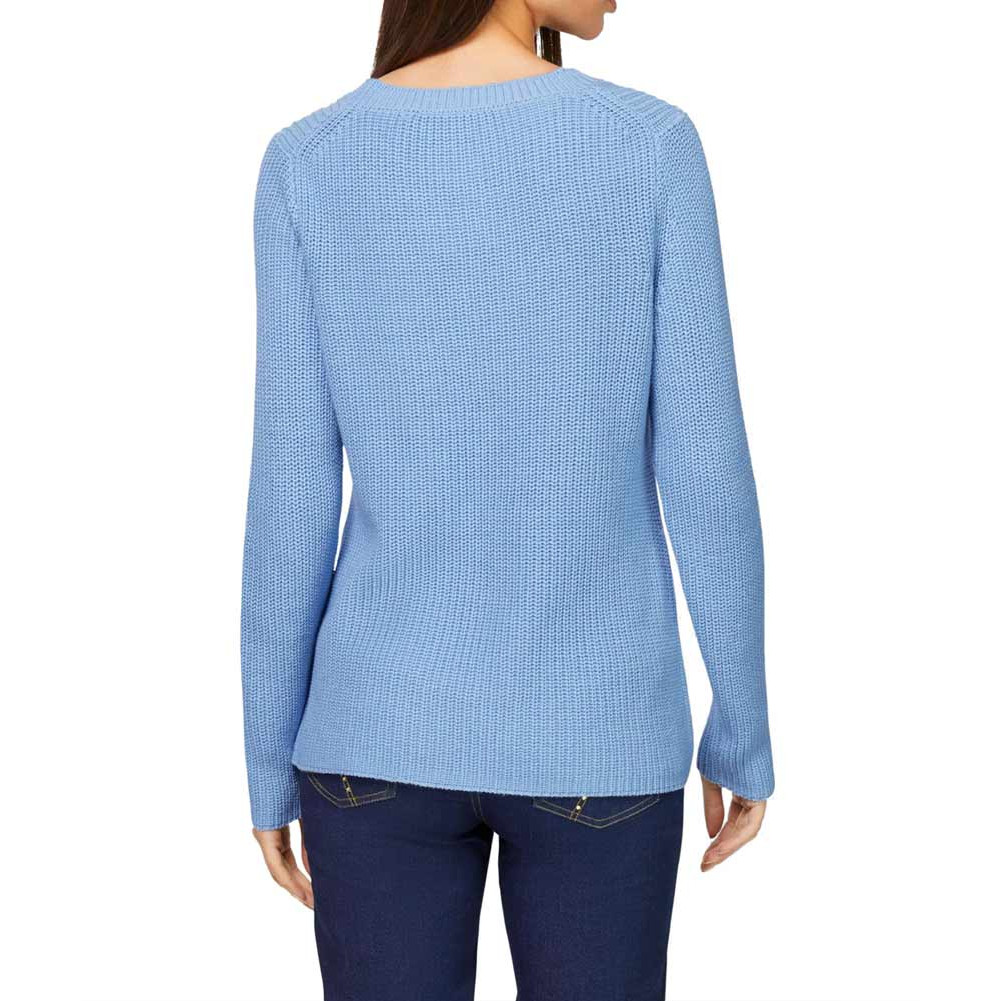 Designer-Pullover eisblau