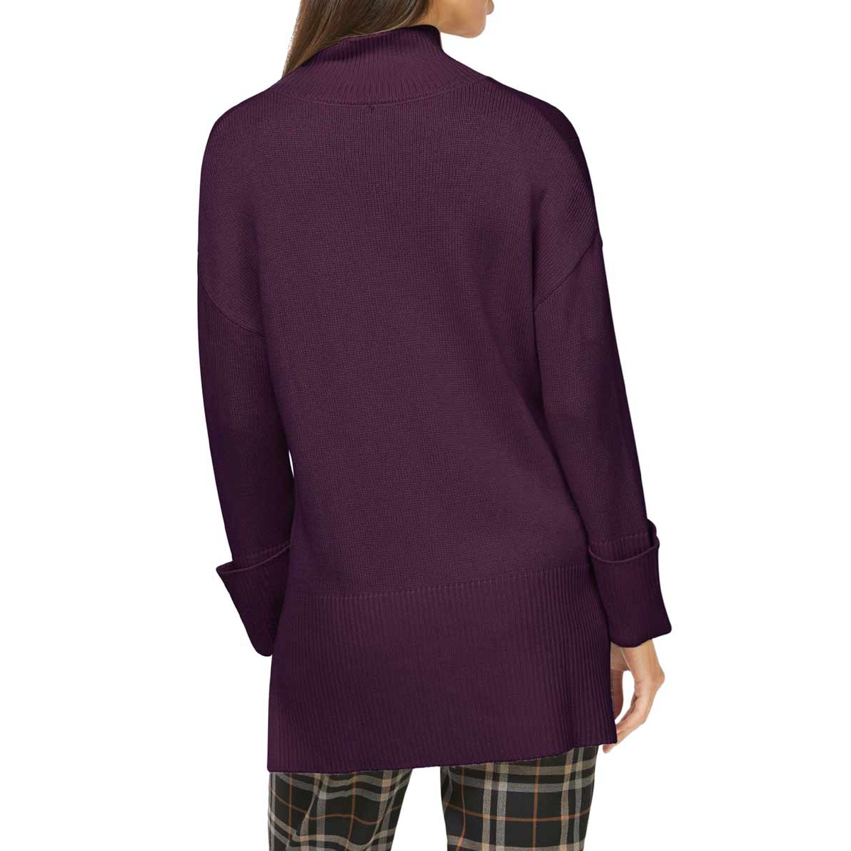 Designer-Merino-Wollpullover burgund