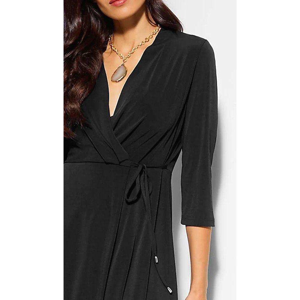 Designer-Jerseykleid schwarz