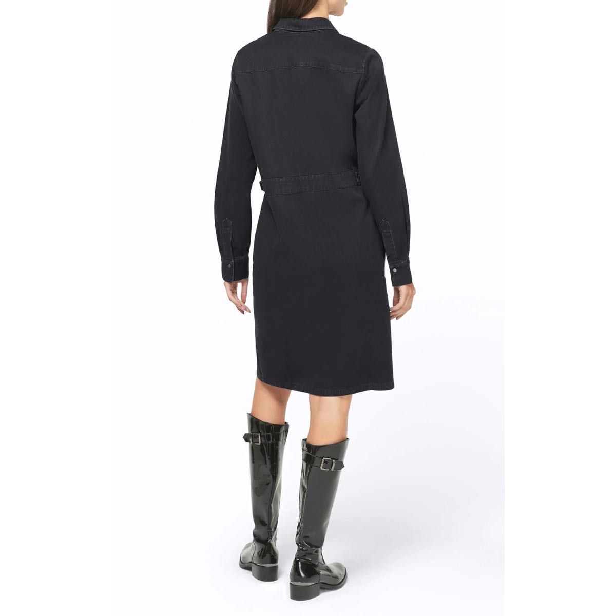 Designer-Jeanskleid schwarz
