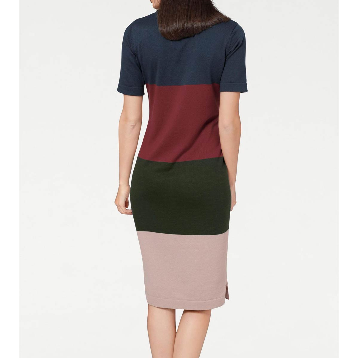 Feinstrickkleid bunt