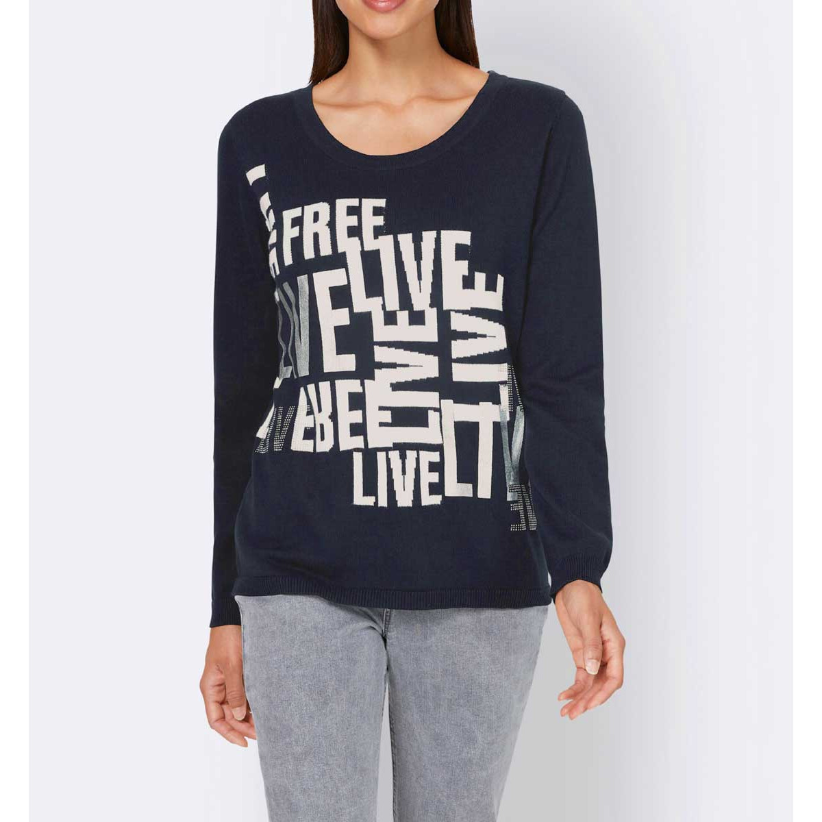 Designer-Pullover Glitzersteinchen