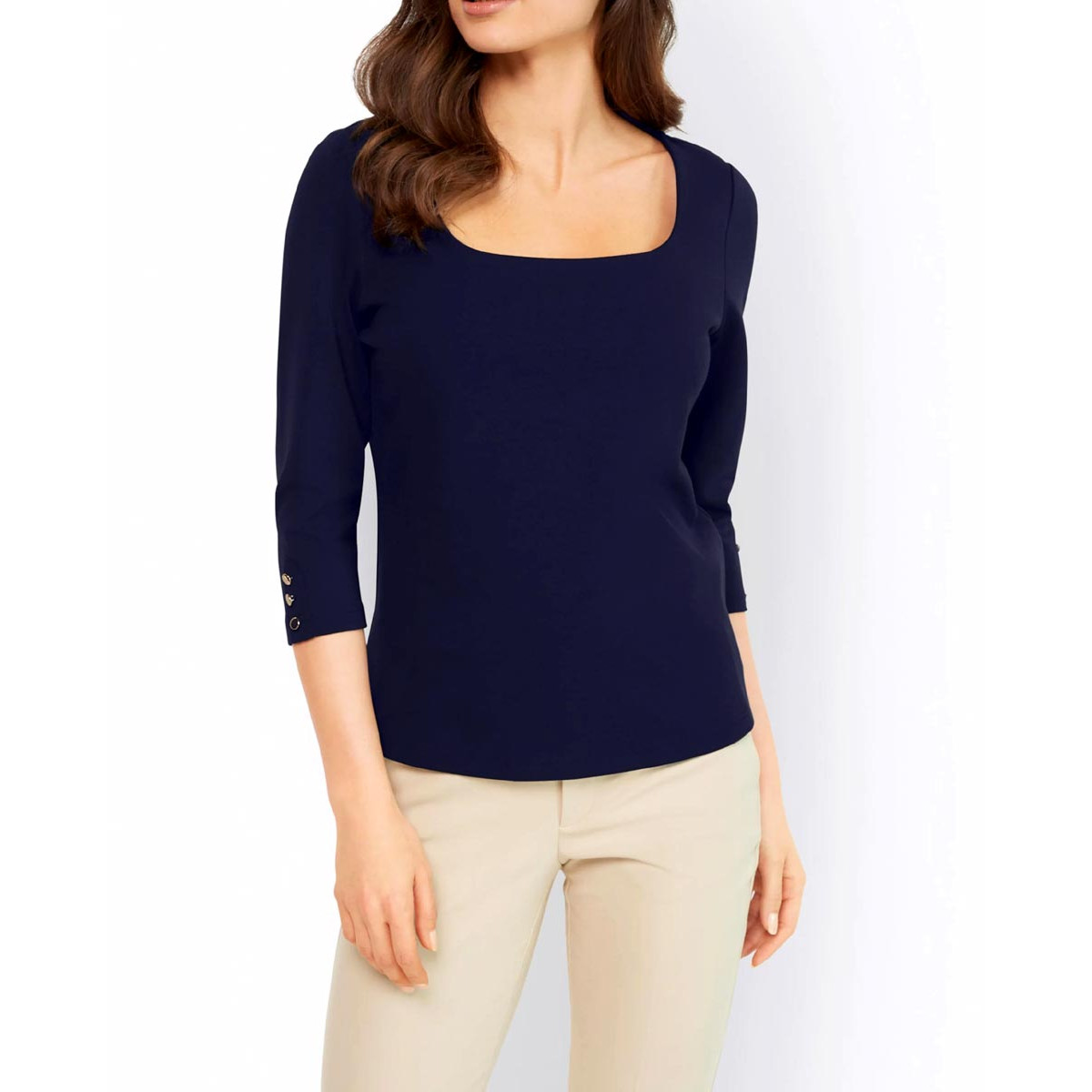 Designer-Carré-Shirt marine
