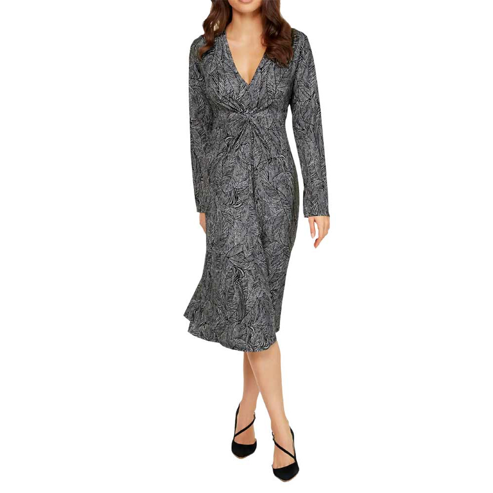 Designer-Jerseykleid schwarz-weiß