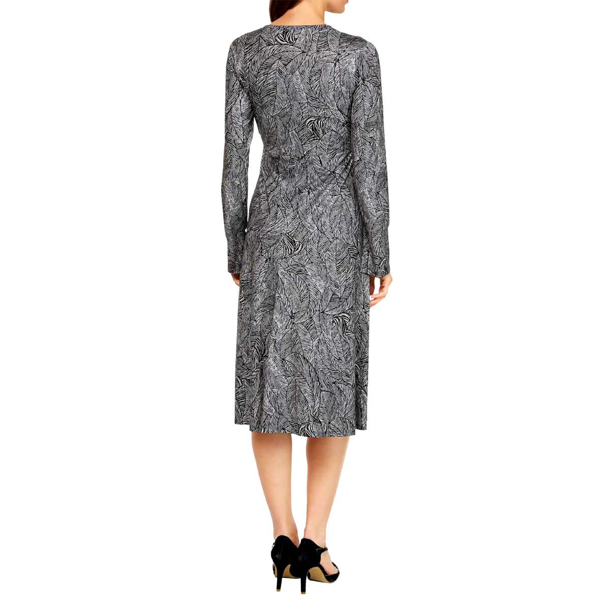 Designer-Jerseykleid schwarz-weiß