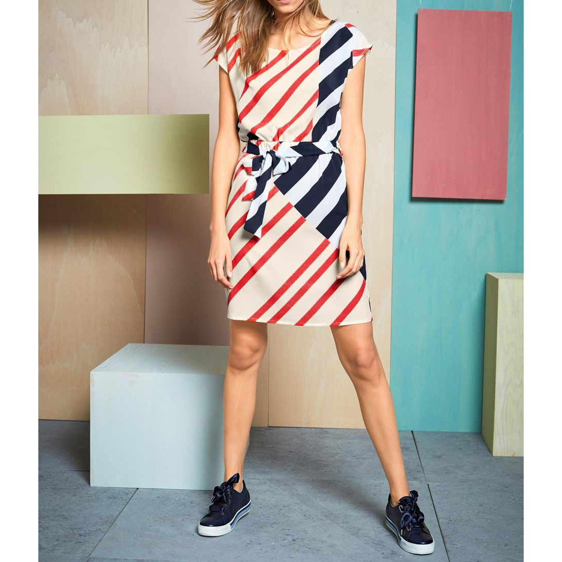 Druckkleid bunt