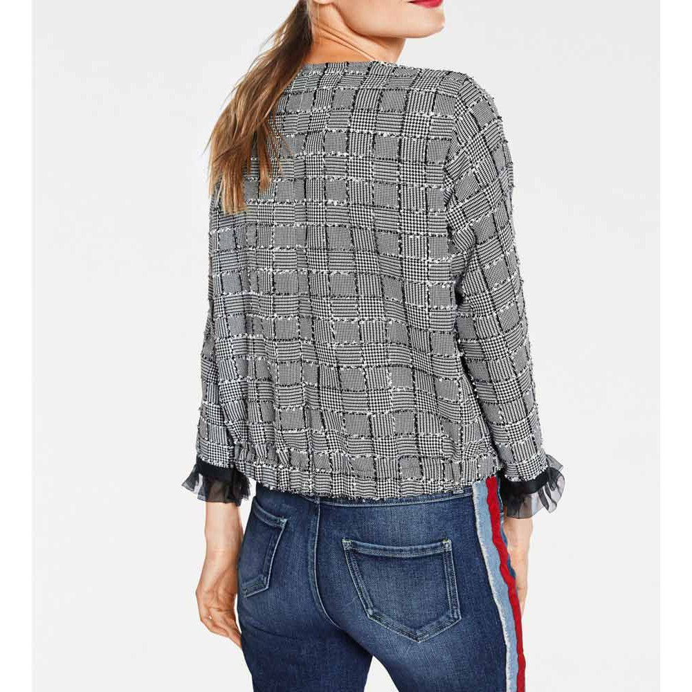 Designer-Kurzjacke schwarz-weiß