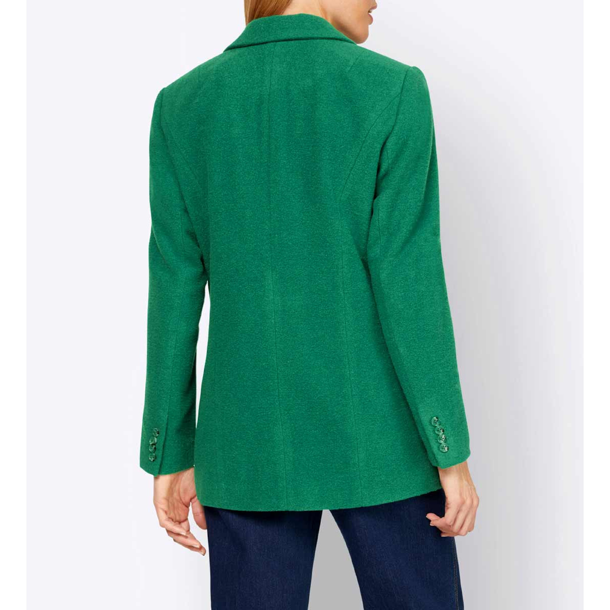 Designer-Wollblazer grün