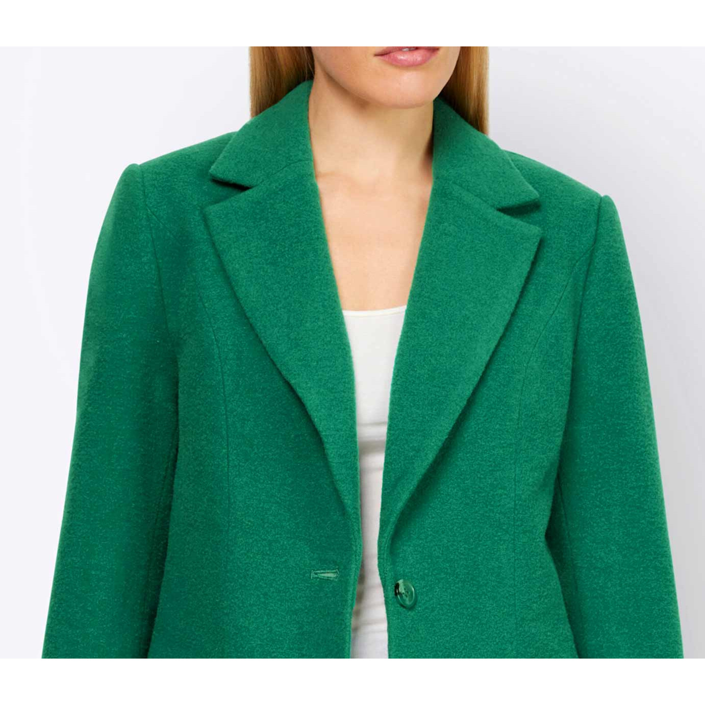 Designer-Wollblazer grün