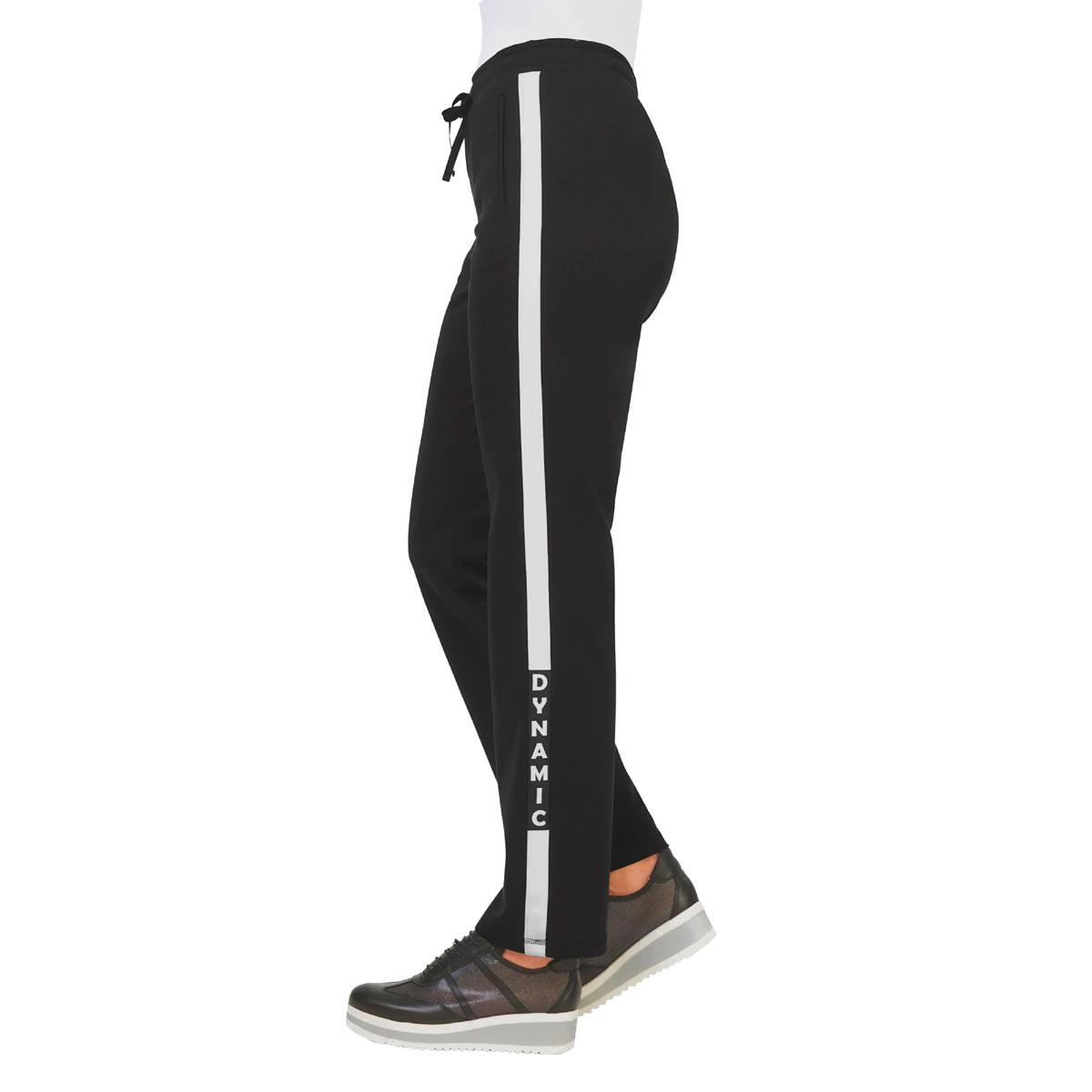 Designer-Jersey-Joggpant schwarz