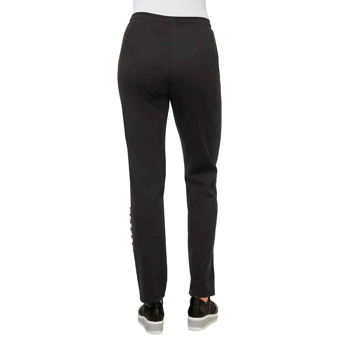 Designer-Jersey-Joggpant schwarz