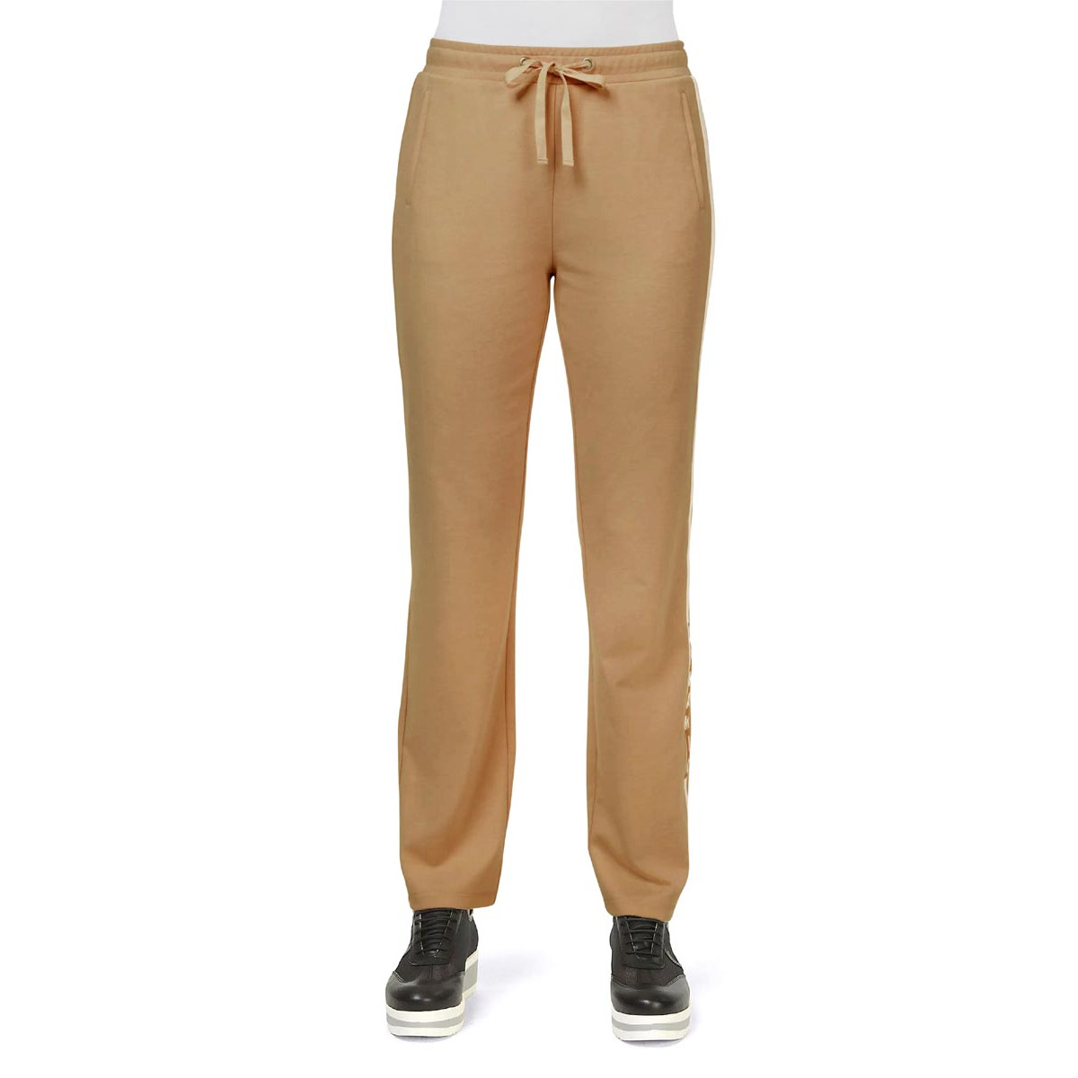 Designer-Jersey-Joggpant camel