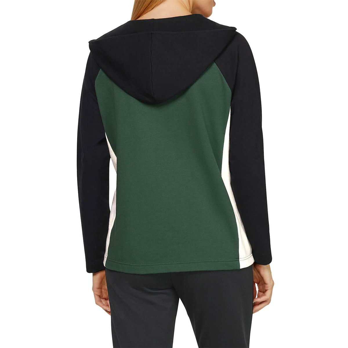 Designer-Sweatjacke m. Schriftzug moos