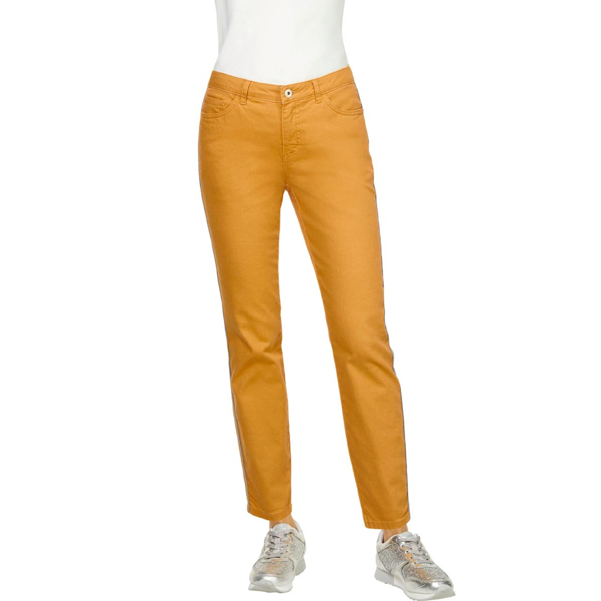 5-Pocket-Stretchjeans ocker