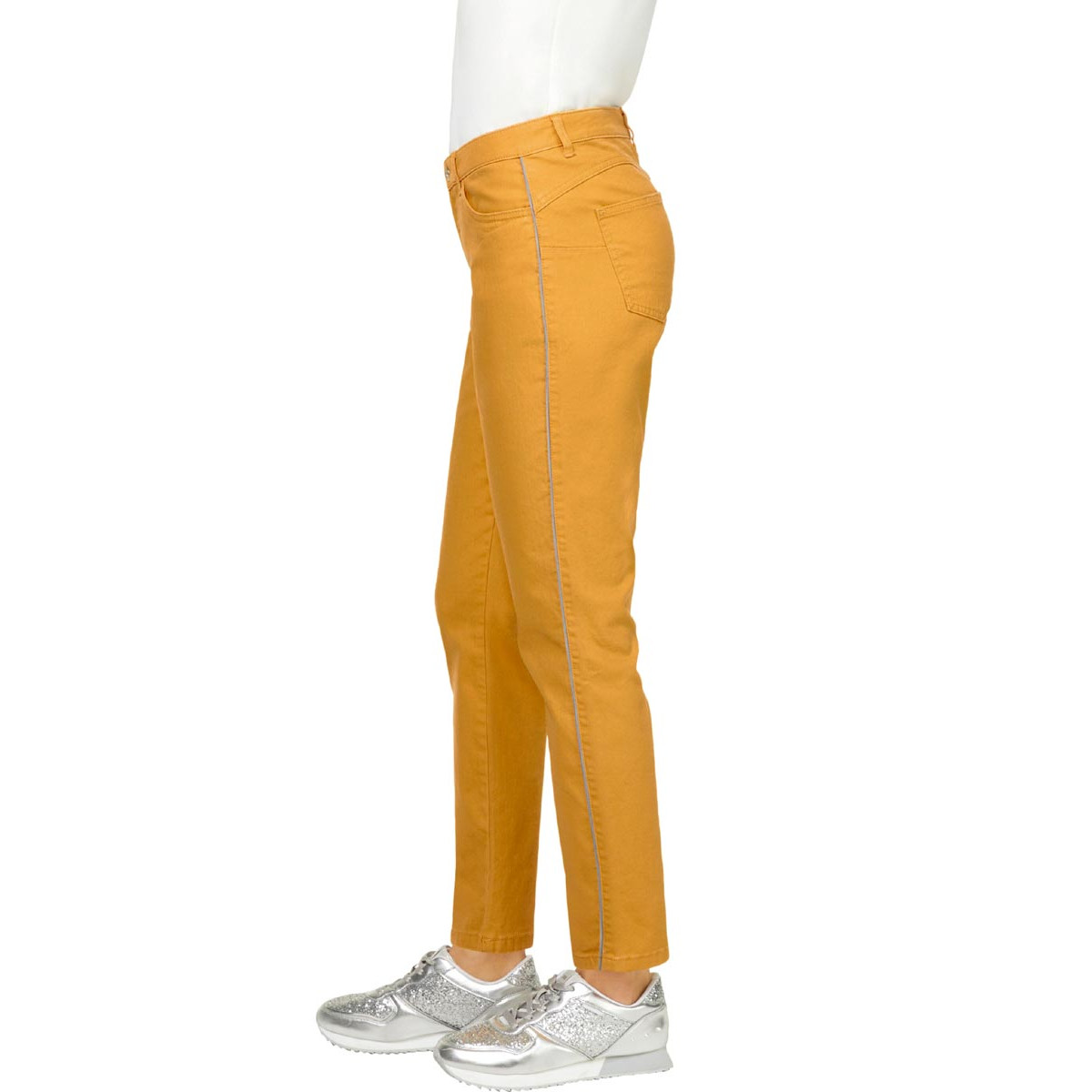 5-Pocket-Stretchjeans ocker