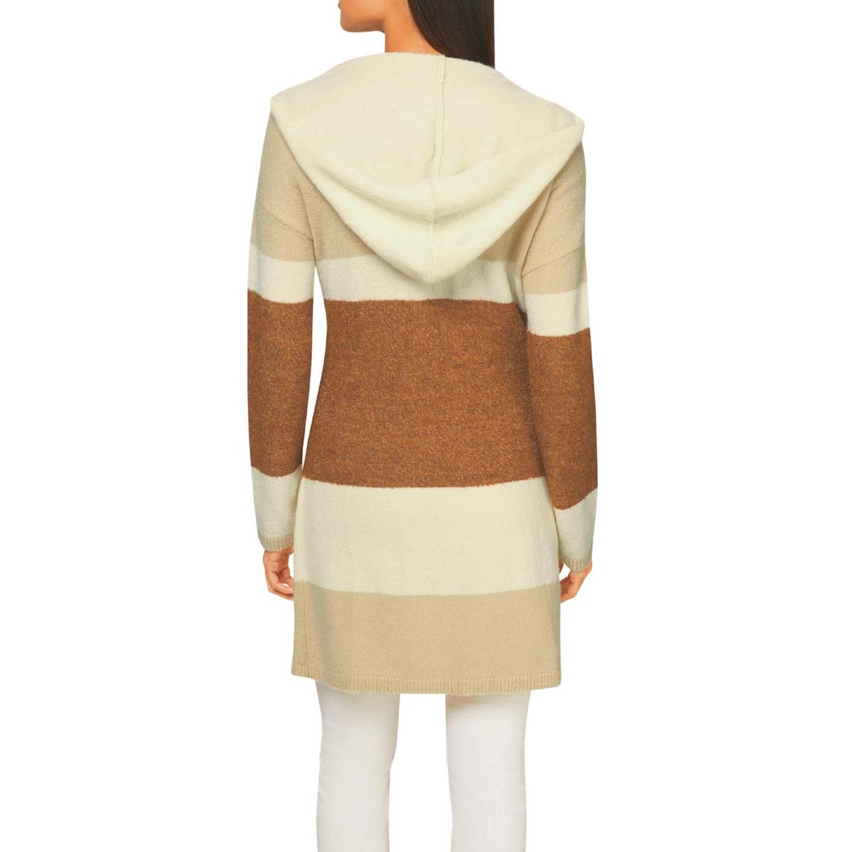 Cardigan m.Kapuze sand-champagner