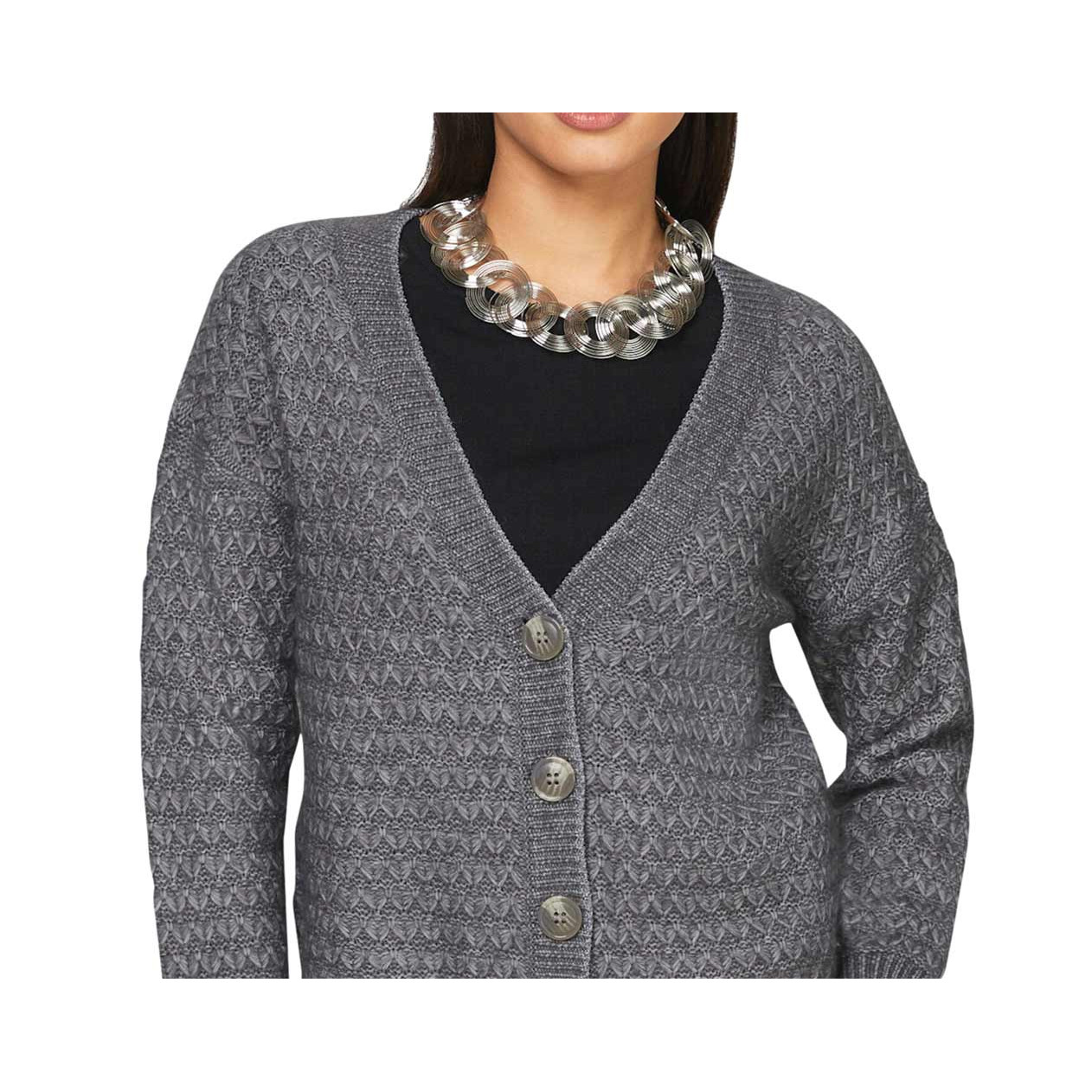Cardigan anthrazit-meliert