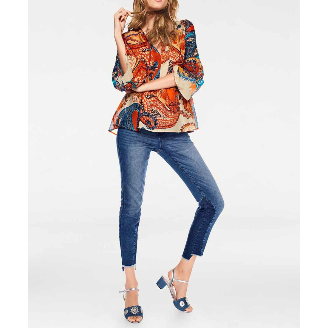 Bluse bunt