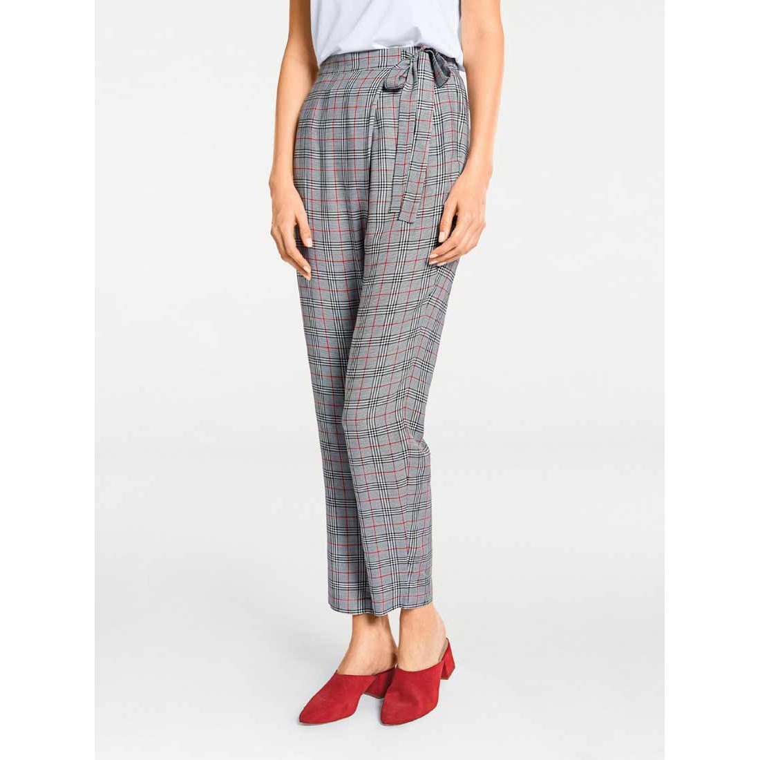 Designer-Karo-Hose bunt