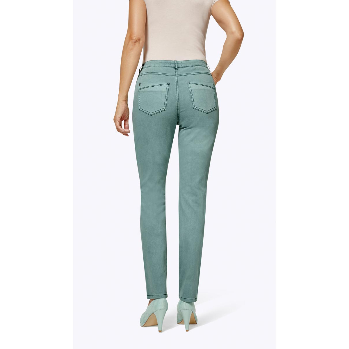 Stretchjeans mint