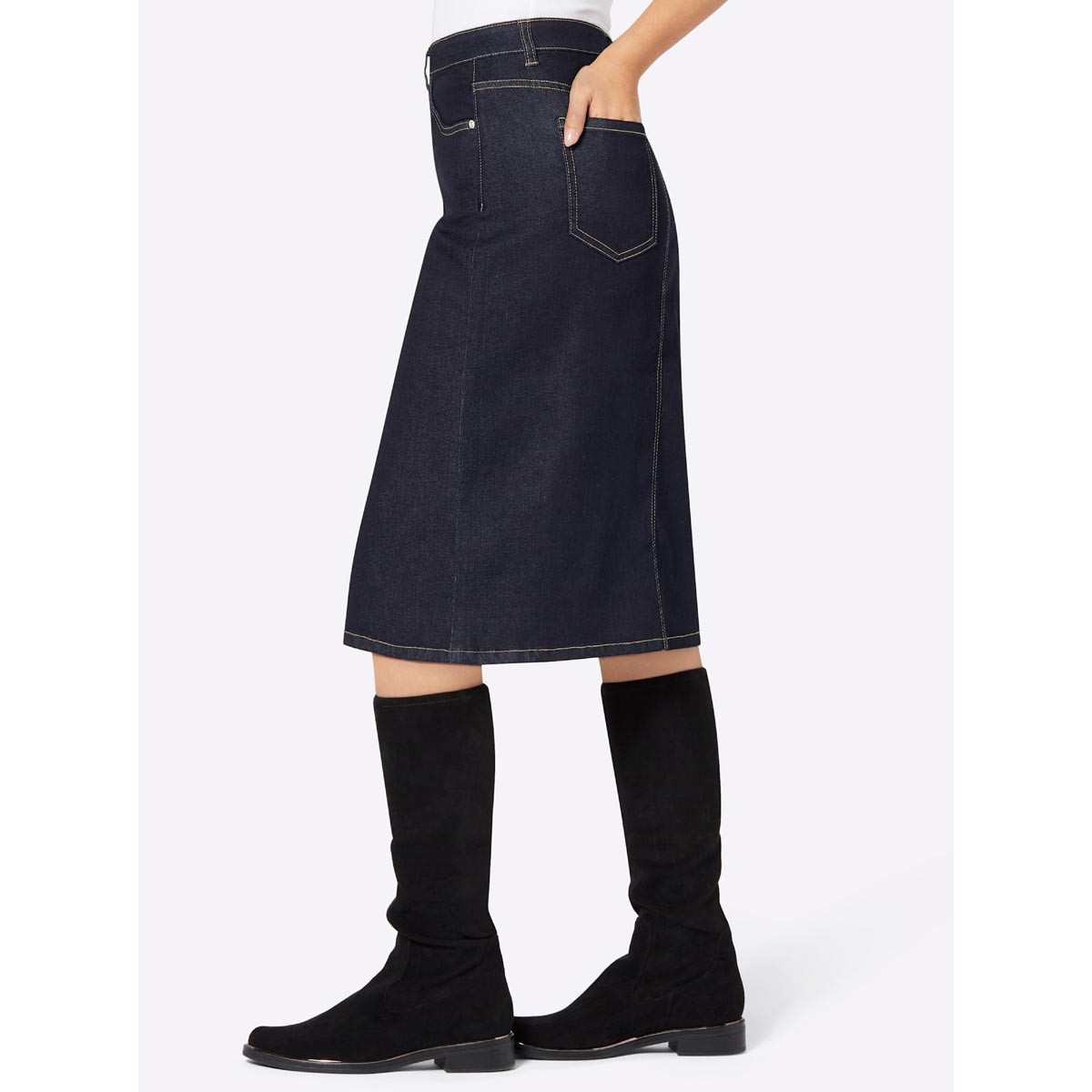 Jeansrock dark blue denim