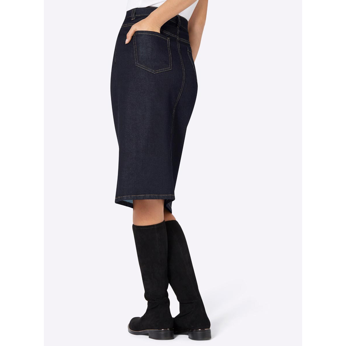 Jeansrock dark blue denim