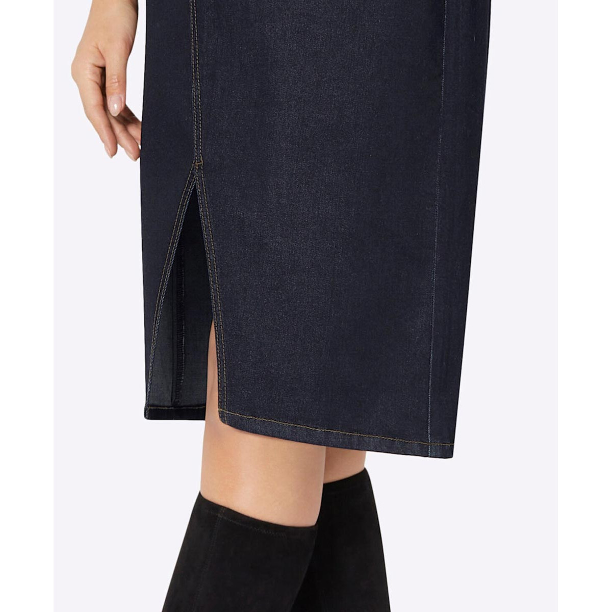 Jeansrock dark blue denim