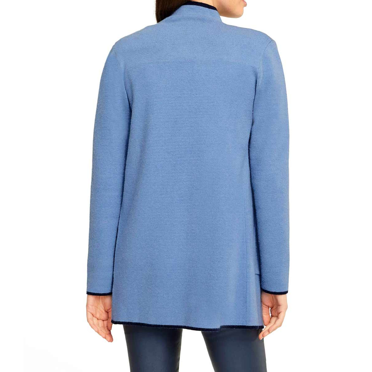 Designer-Doubleface-Strickjacke electricblue