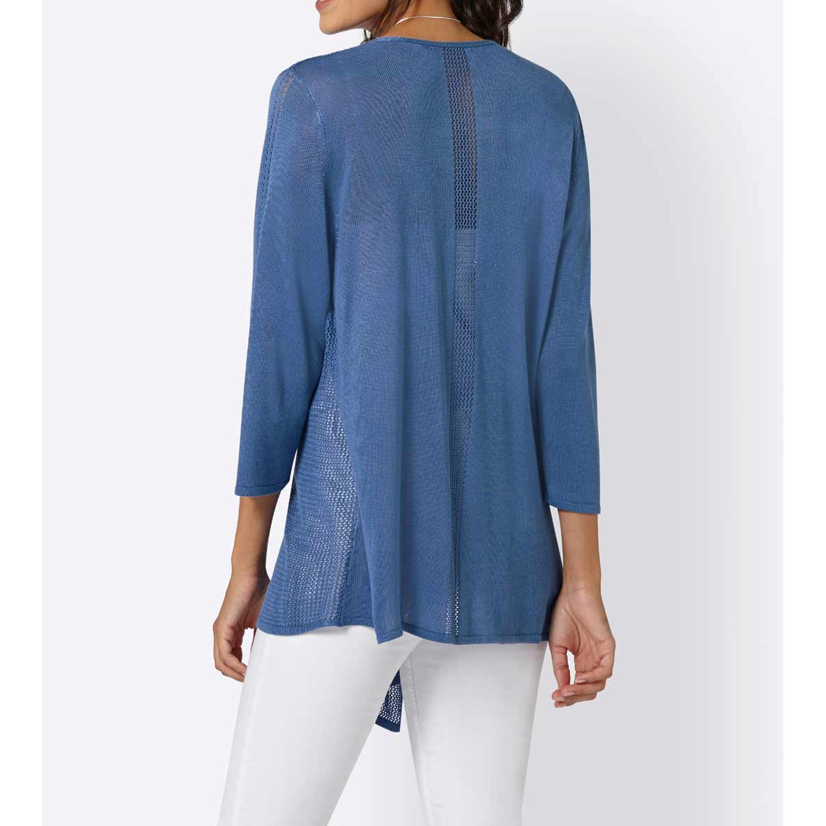 Strickjacke blau