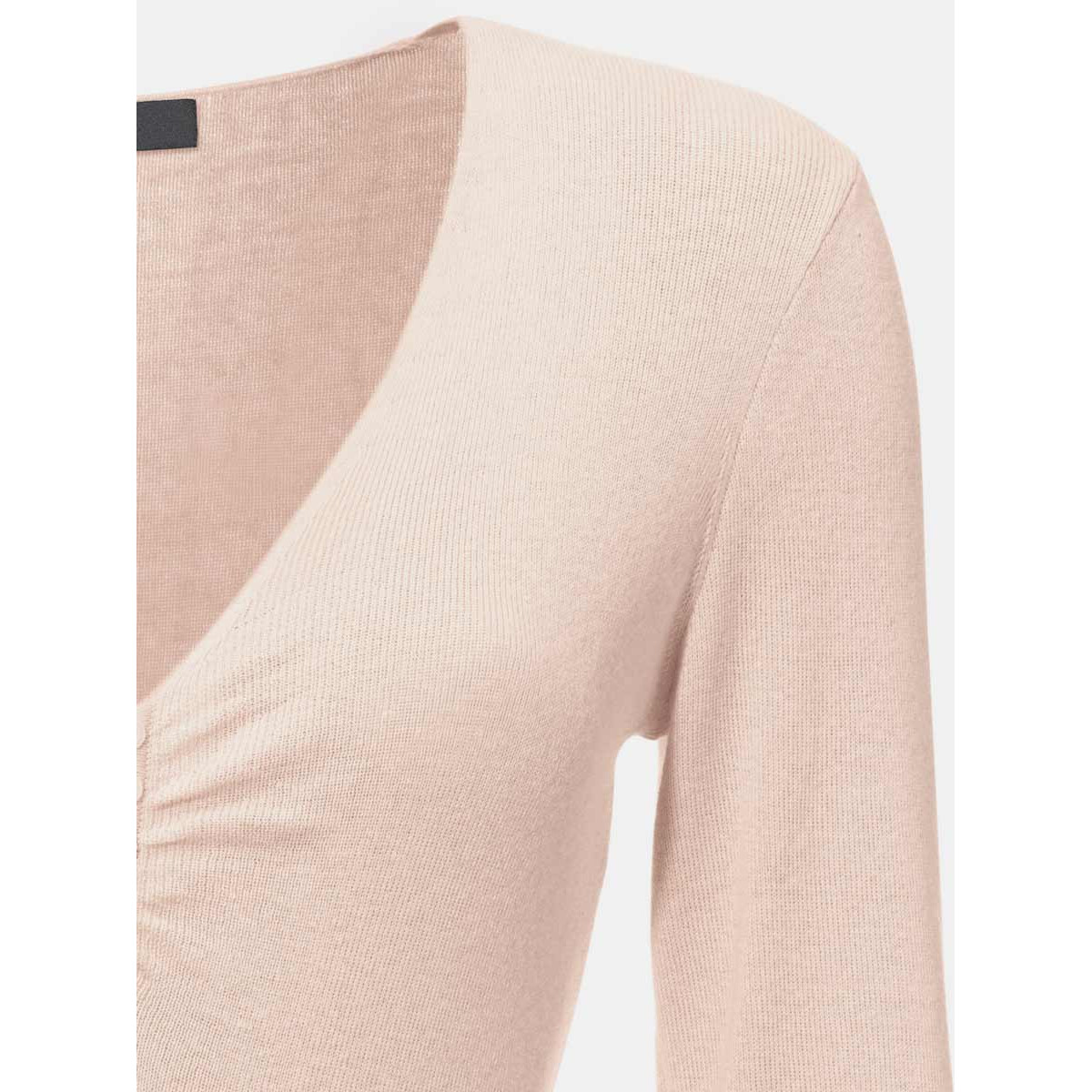 Designer-Pullover m. Seide rosa