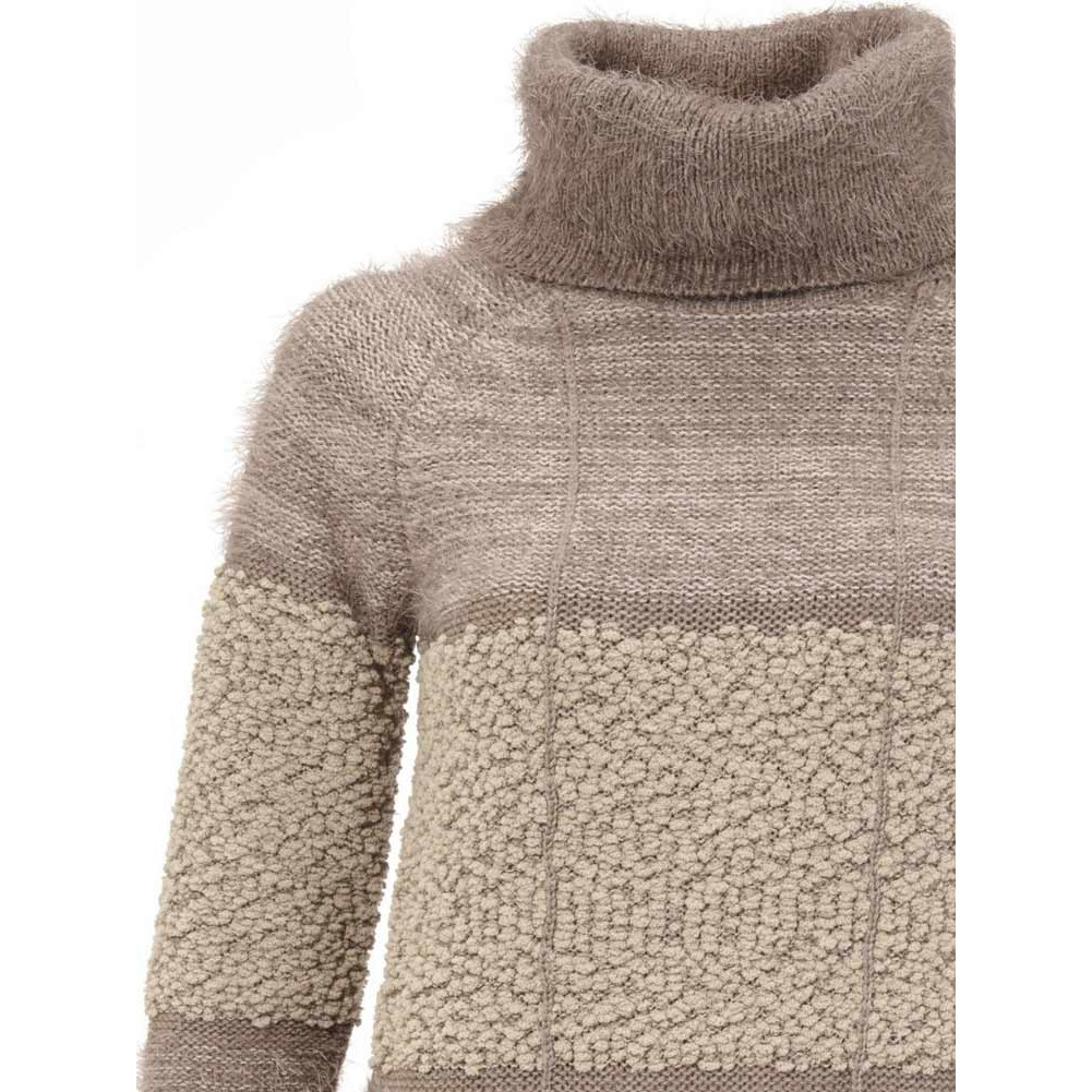 Kuschel-Rollkragenpullover beige-taupe