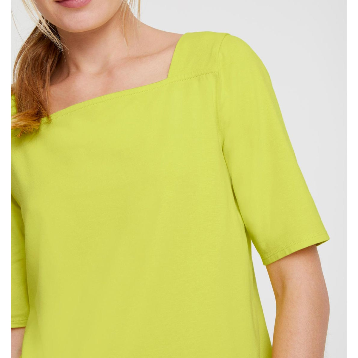 Designer-Carré-Shirt limette