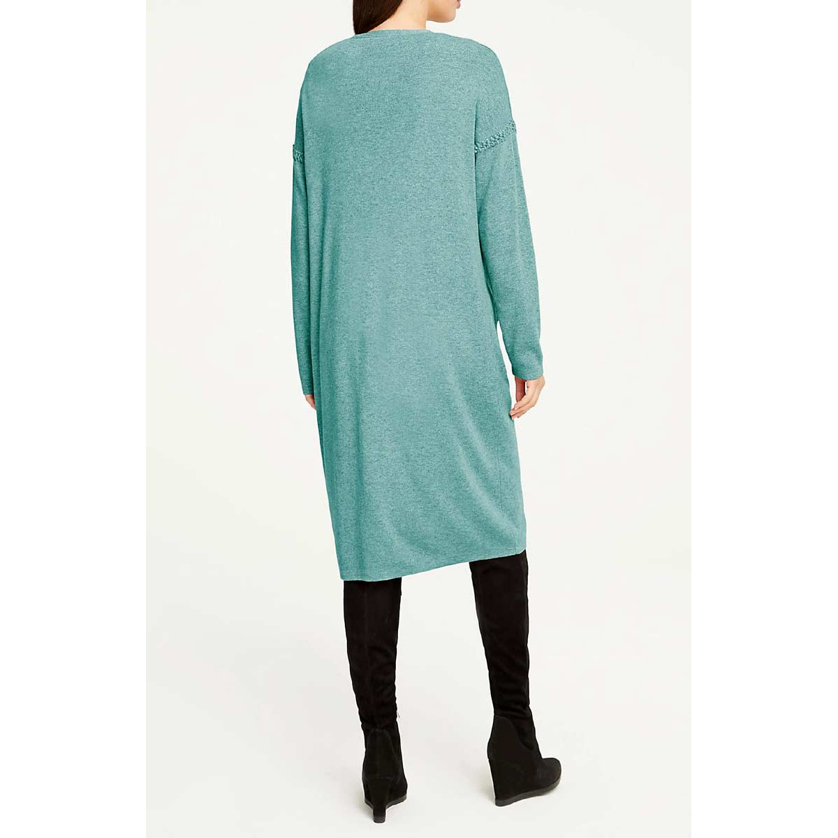 Designer-Strickmantel mint