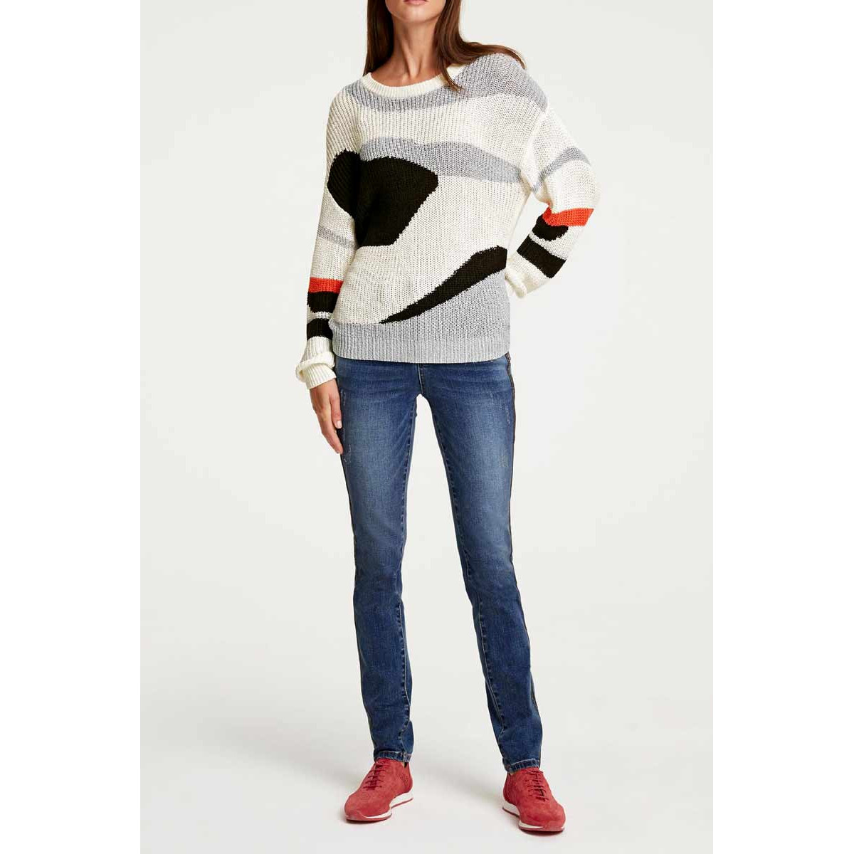 Designer-Pullover bunt