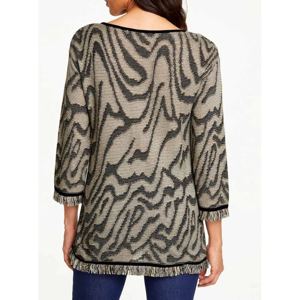 Designe-Jacquardpullover sand