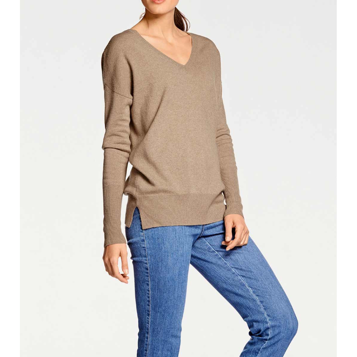 Kaschmirpullover camel