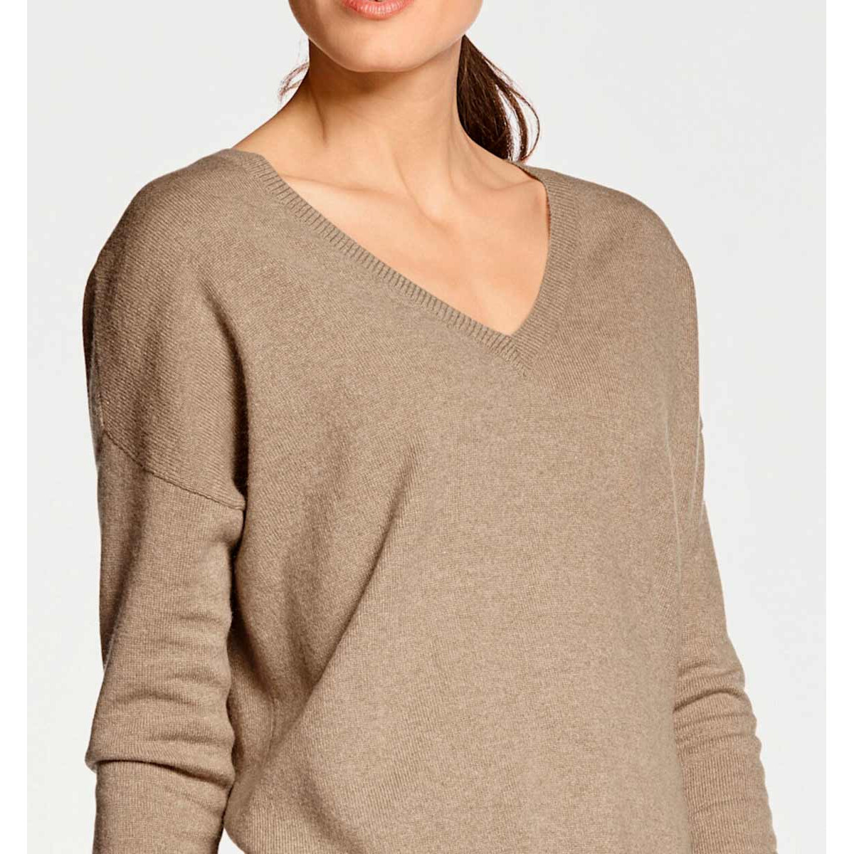 Kaschmirpullover camel