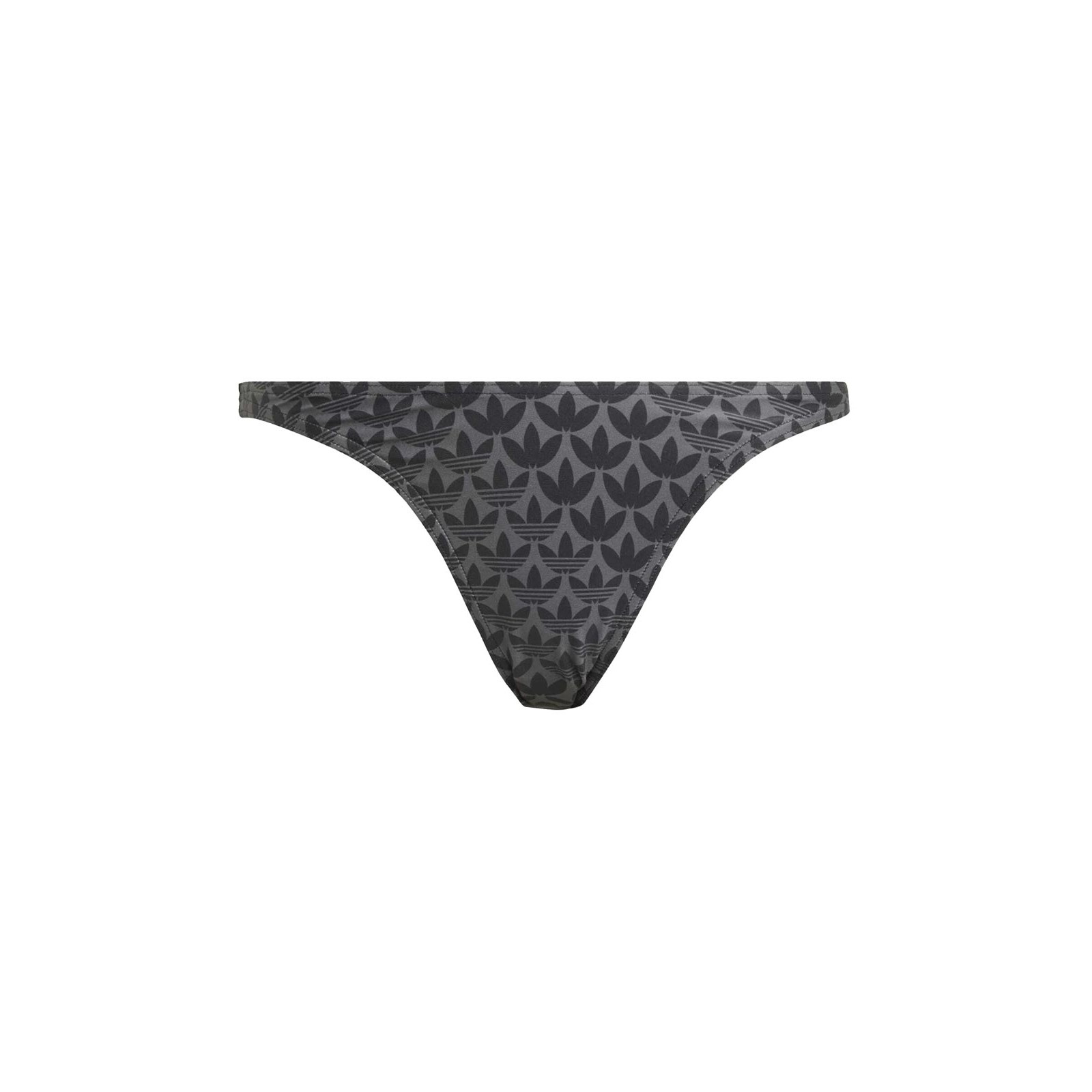 Marken-Monogramm-Bustierbikini schwarz-grau