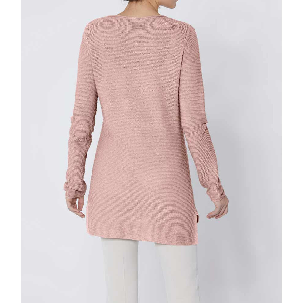 Luxus-Rippenstrickpullover rosé