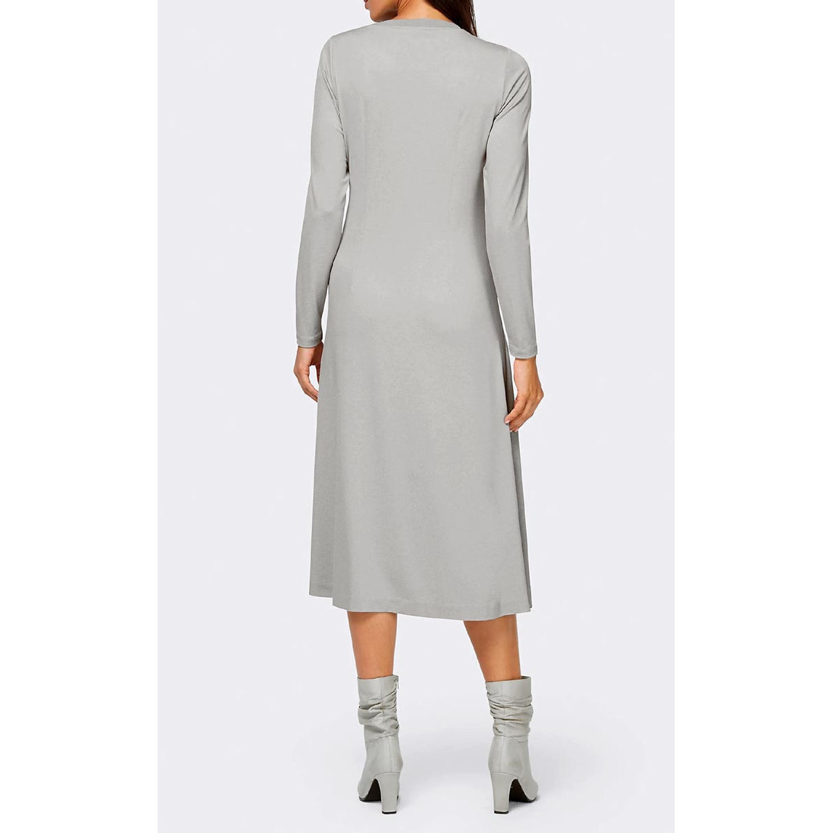 Designer-Jerseykleid grau
