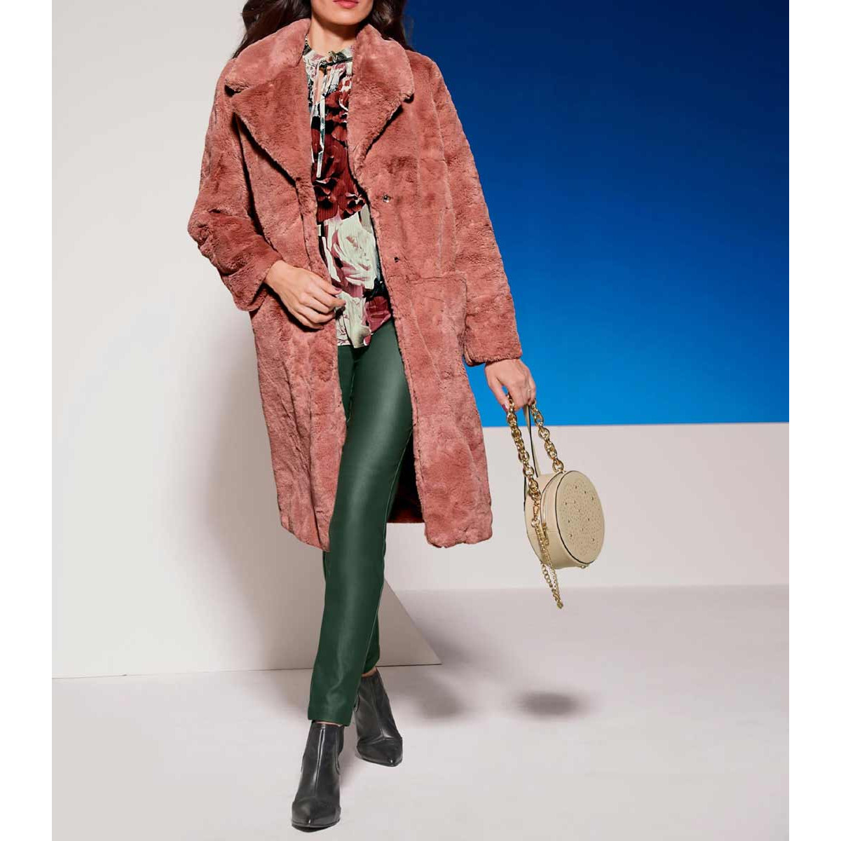 Designer-Teddymantel rosenholz
