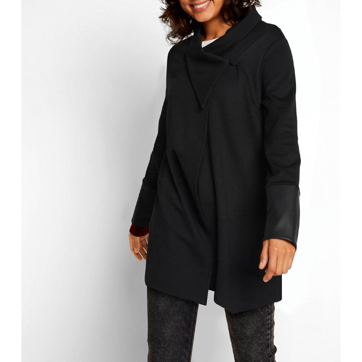 Sweatjacke schwarz